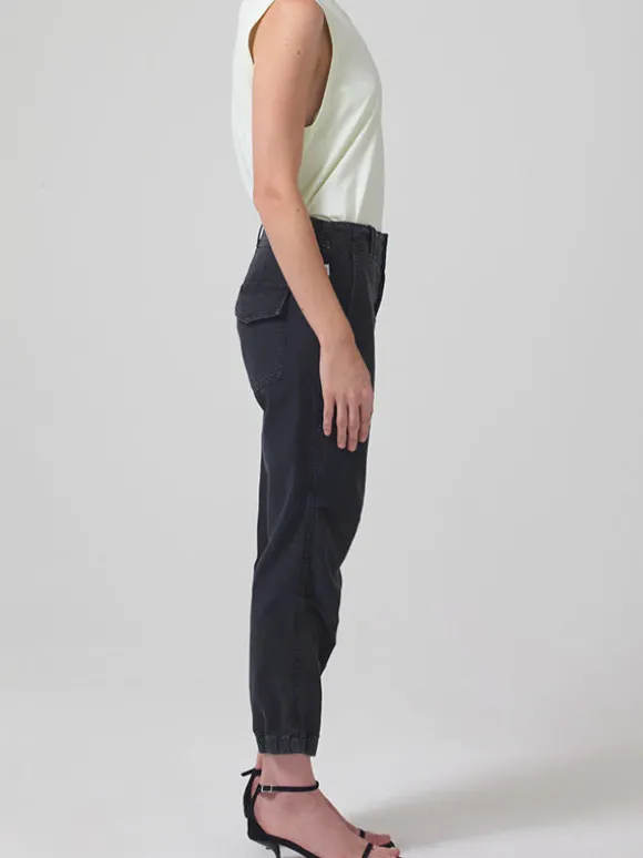 Agni Utility Trouser in Washed Black
