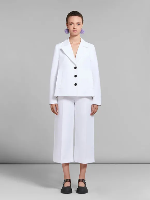 A-Line Cady Jacket in White