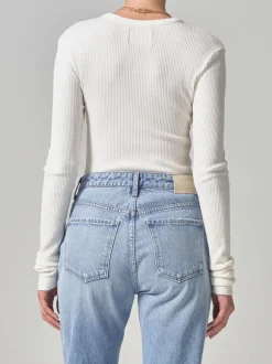 Bina Crewneck in Pashmina Off White