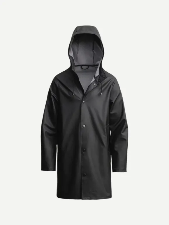 Black Lightweight Stockholm Raincoat