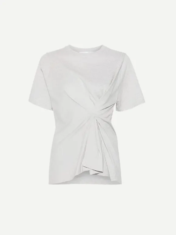 Body Twist Tee in Grey Marle