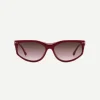 Cat Eye Sunglasses in Burgundy