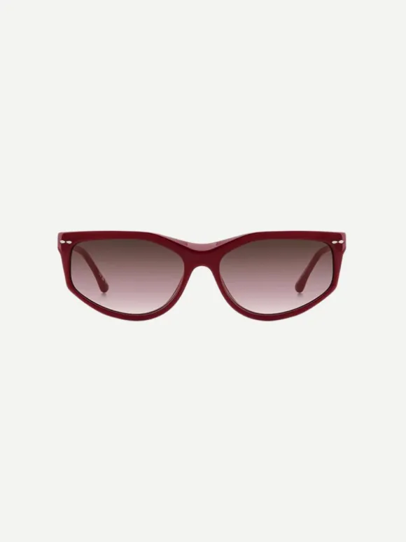 Cat Eye Sunglasses in Burgundy