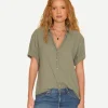 Channing Shirt in Green Army