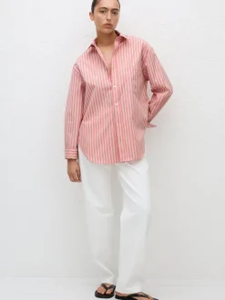 Classic Stripe Shirt in Rose Stripe