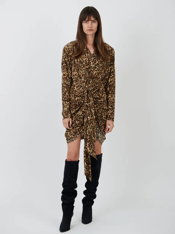 Cleora Dress in Leopard