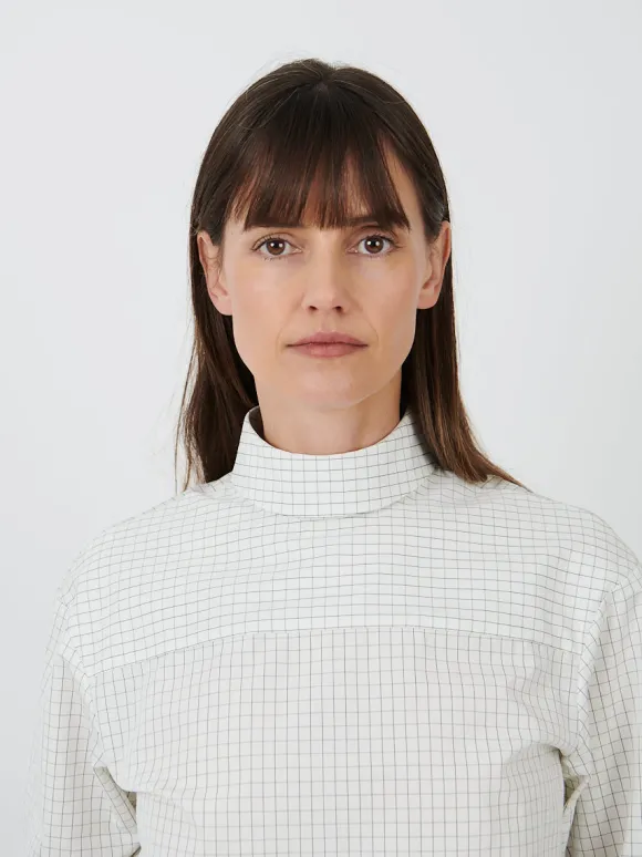 Corso Turtleneck Shirt in Off White