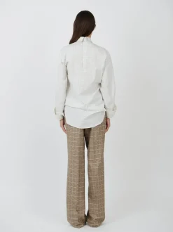 Corso Turtleneck Shirt in Off White