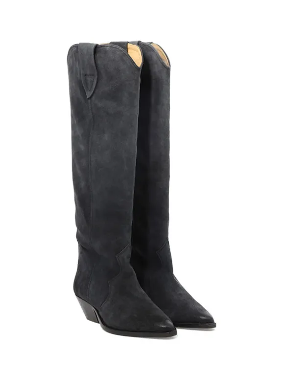 Denvee High Boots in Faded Black