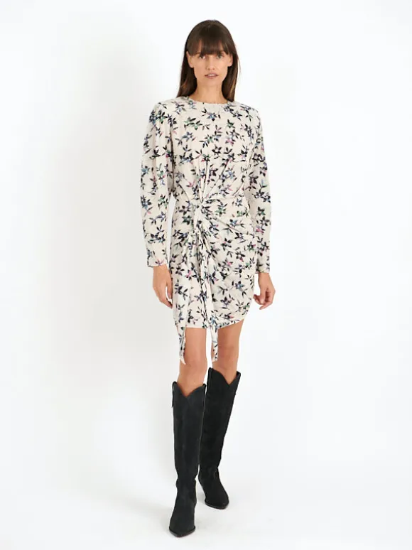 Dulce Dress in Ecru/Midnight