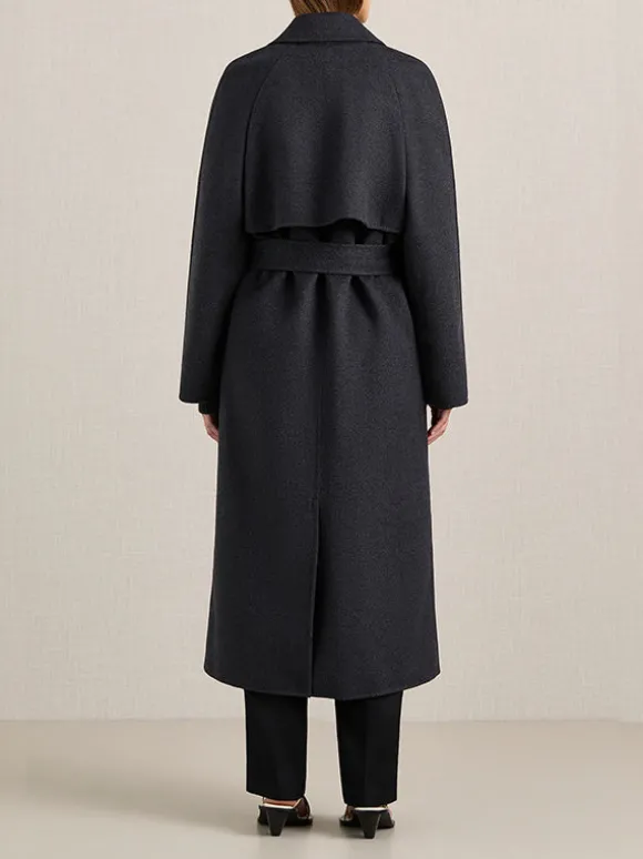 Evans Coat in Charcoal Melange