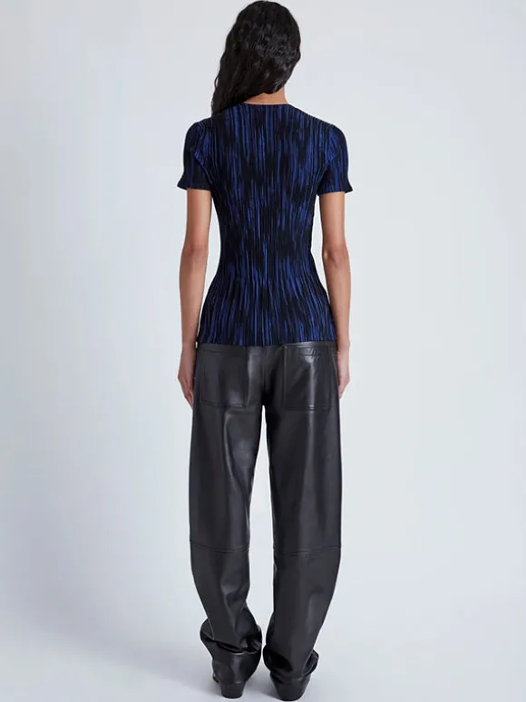 Foster Knit Top in Navy/Black