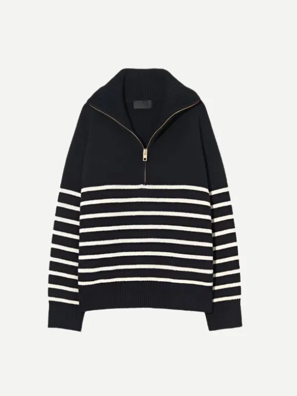Ganze Sweater in Dark Navy/Stripe