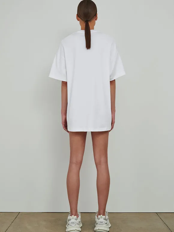 HB Oversized Tee in Off White