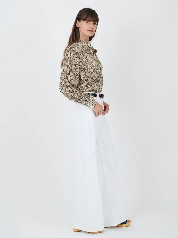 Ilda Shirt in Natural Python