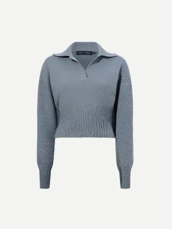 Jeanne Sweater In Grey Melange