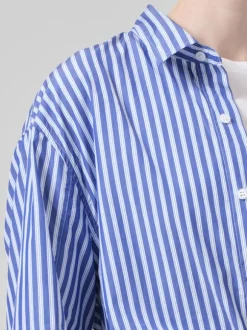 Kayla Shirt in Navy Mesa Stripe