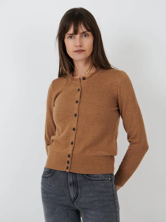 Kleo Cardigan in Camel