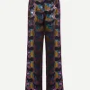 La Comasca Pants in Jacquard Spritz Blue Petrol