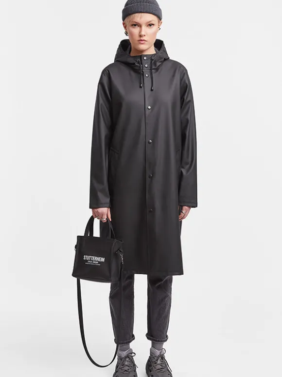 Long Black Stockholm Raincoat
