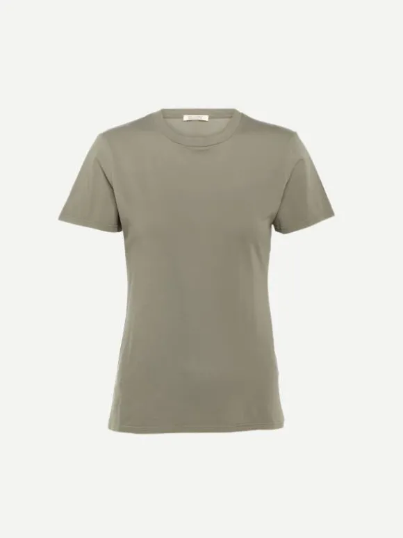Mariela Crewneck Tee in Admiral Green