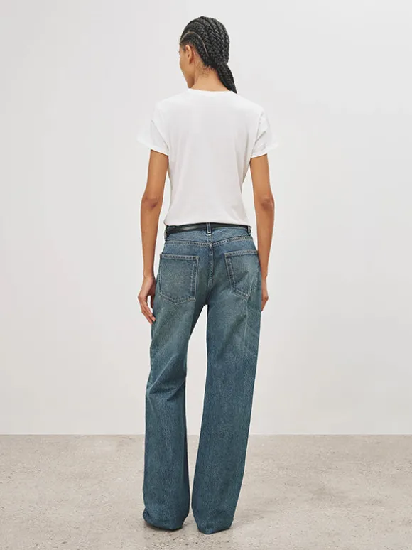 Mariela Crewneck Tee in White