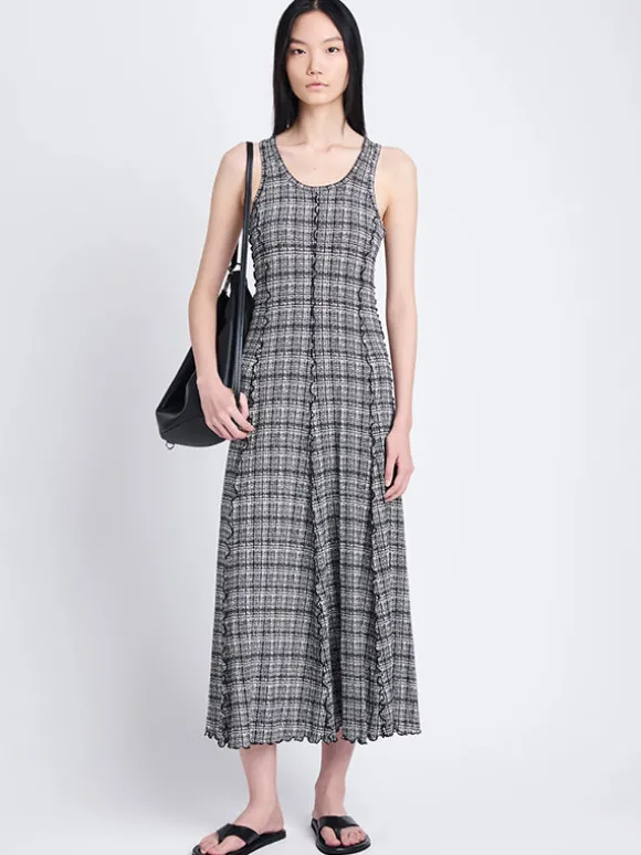 Matilda Dress in Black/Off White