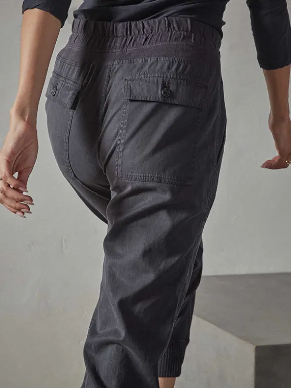 Mixed Media Pant in French Navy