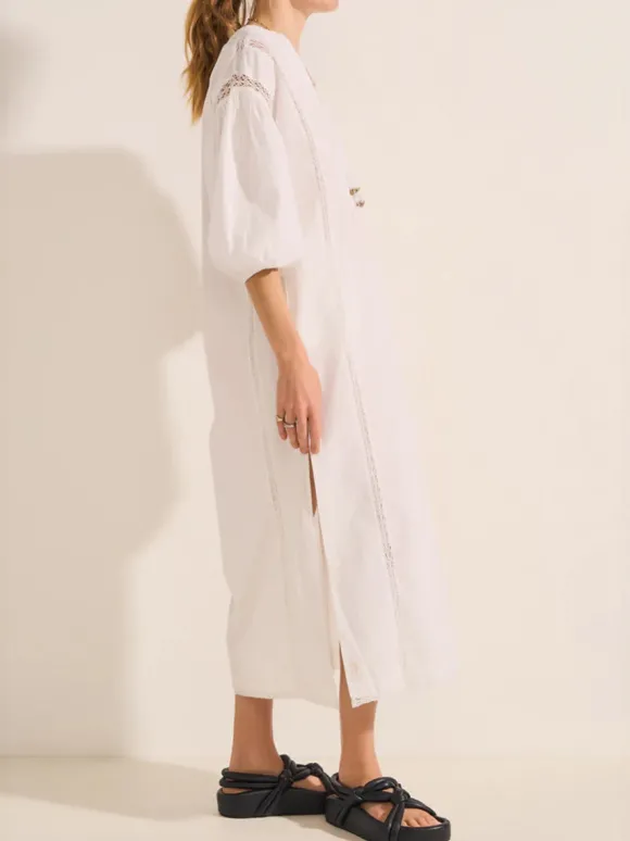 Nephele Dress in White