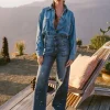 Oversized Denim Shirt in Palm Canyon