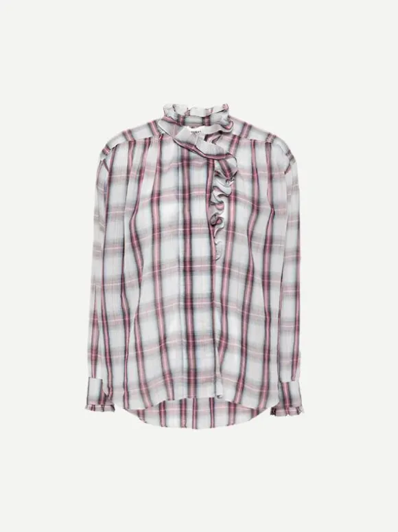 Pamias Top in Ecru/Pink