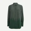 Pyjama Shirt in Green Chain