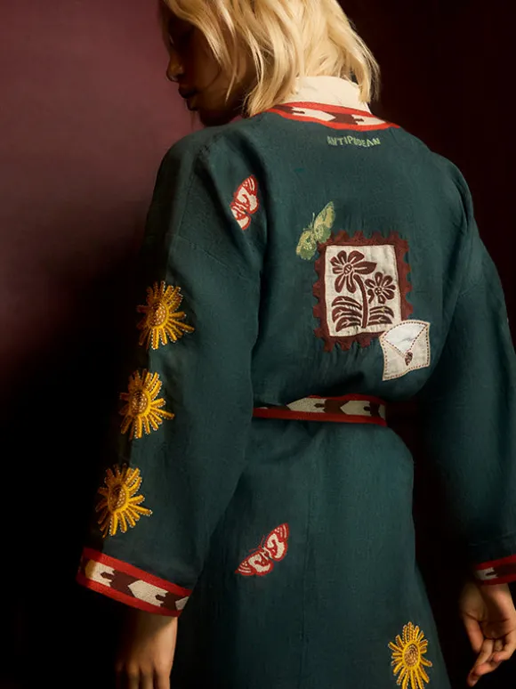 Quincy Robe Peacock