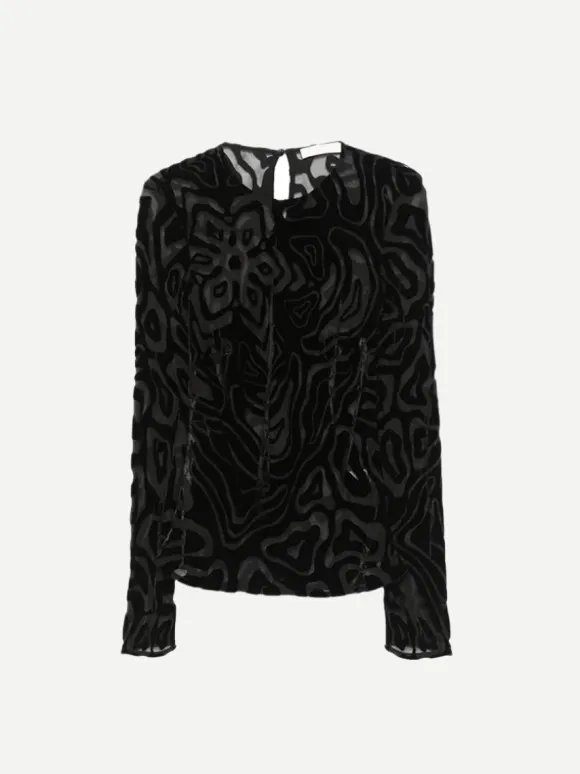 Quinn Blouse in Noir