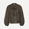 Salika Top in Black/Ochre