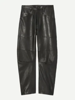 Shon Leather Pant in Black