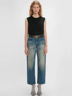 Sleeveless T-Shirt in Black