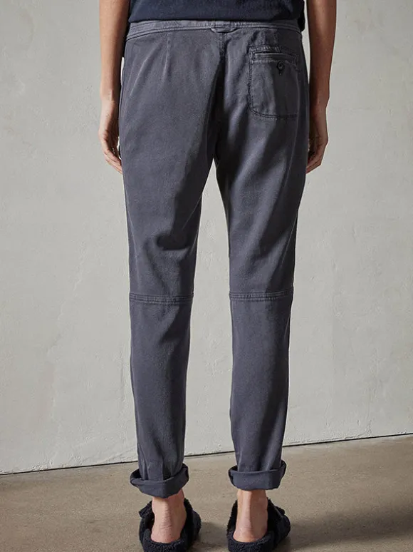 Soft Drape Utility Pant in Blue Oil