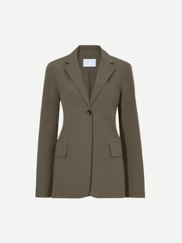 Technical Suiting Blazer in Wood
