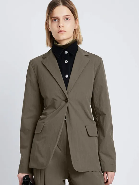 Technical Suiting Blazer in Wood
