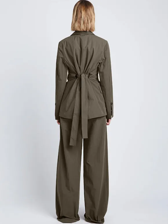 Technical Suiting Blazer in Wood
