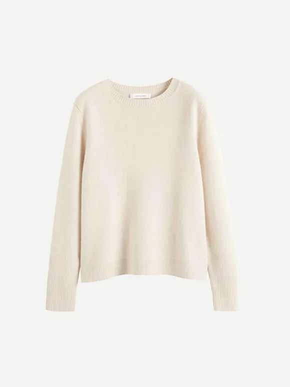 The Boxy Jumper in Bone