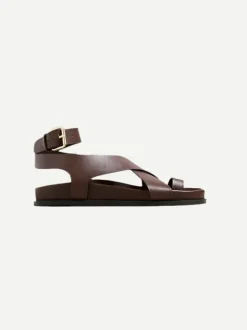 The Jalen Sandal in Walnut