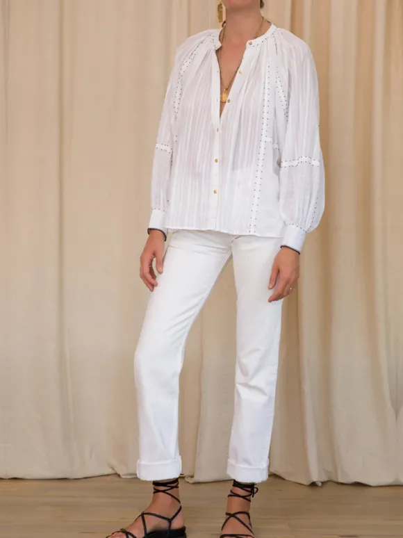 Thea Blouse in White