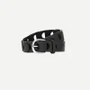 Zak Belt in Black/Silver